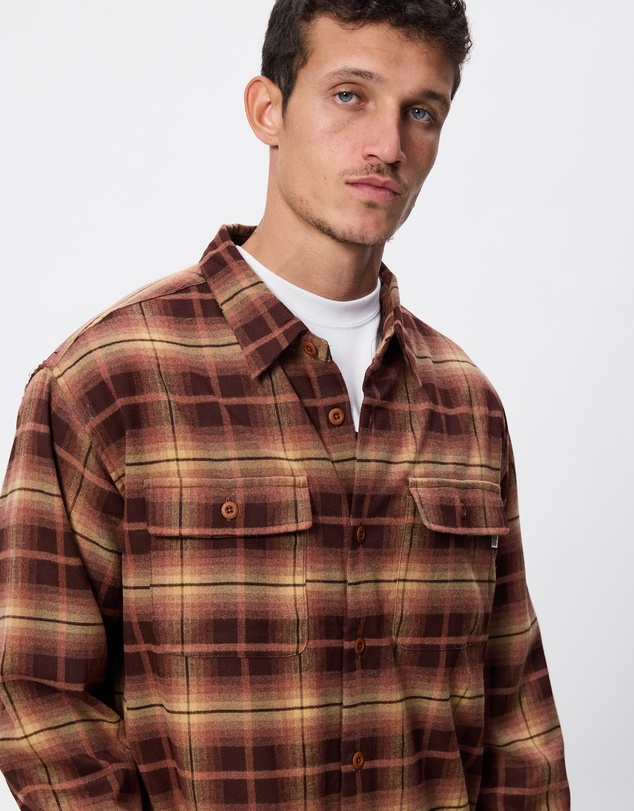 S Double - Pass Flannel Overshirt