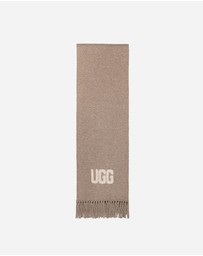 Ozwear Connection Uggs - Ugg Logo Cashmere Aus Wool Woven Scarf