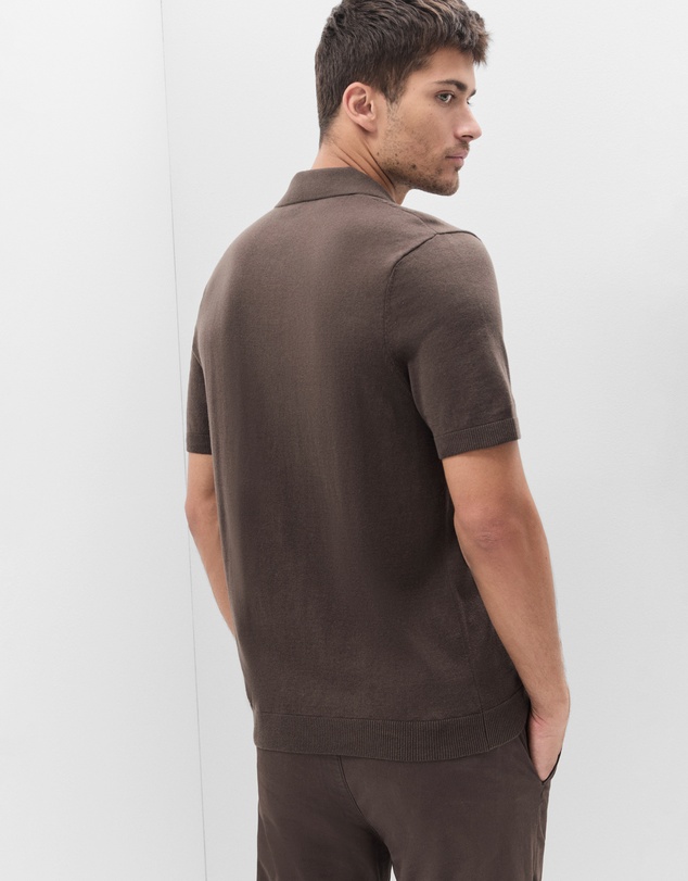 UNISON - Panel Stitch Knit Polo
