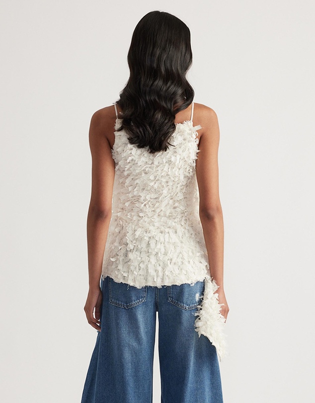 Decjuba - Nadia Textured Asymmetric Top