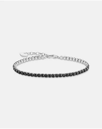 THOMAS SABO - Tennis bracelet with black zirconia
