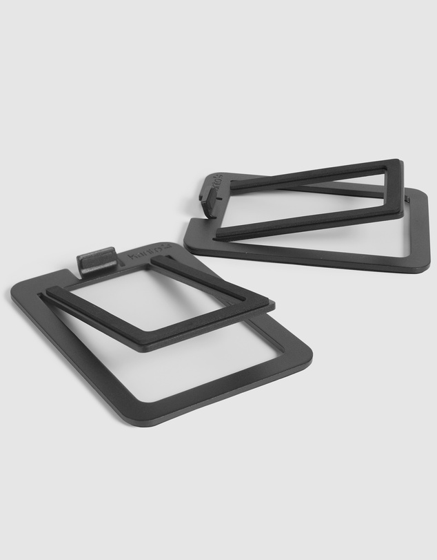 iWorld - Kanto S2 Angled Desktop Speaker Stands for Small Speakers - Pair, Black