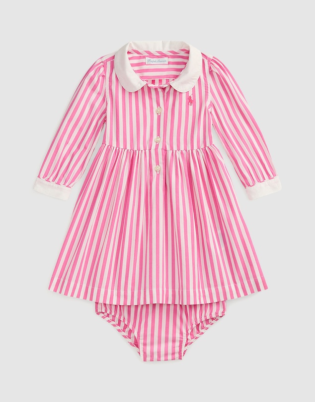 Polo Ralph Lauren - Striped Poplin Shirtdress & Bloomers - Babies
