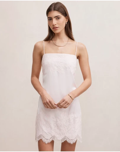 Forever New - Haven Lace Trim Mini Dress