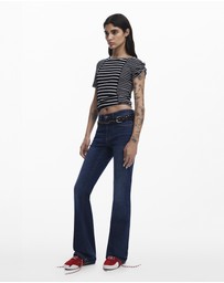 Desigual - Uneven striped T-shirt