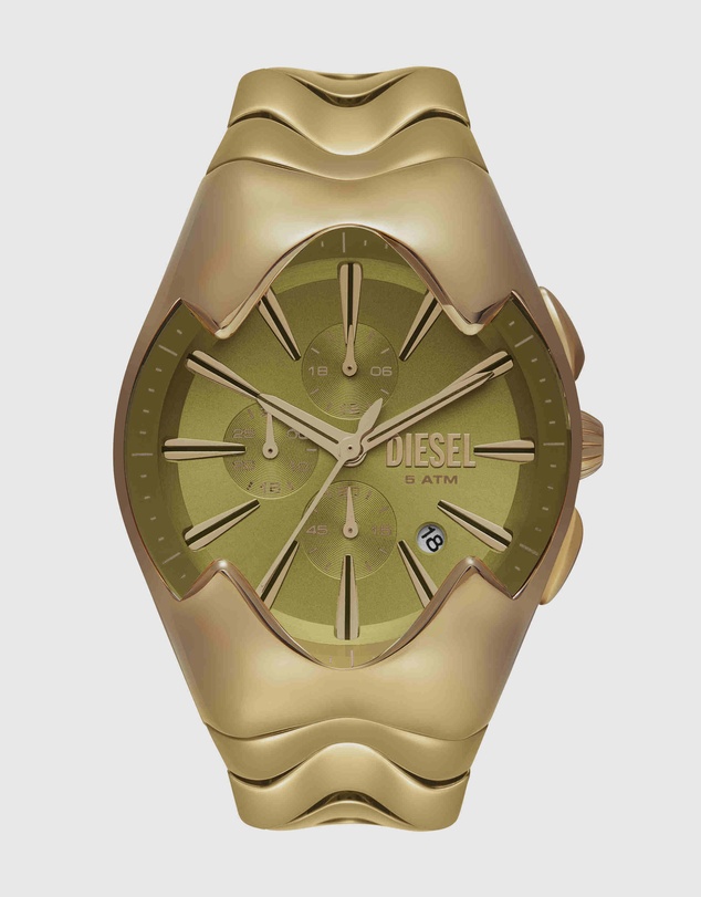 Diesel - Mercurial Gold Tone Chronograph Watch