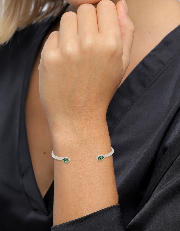 Elli Jewelry - Bangle Crystal 925 Sterling Silver