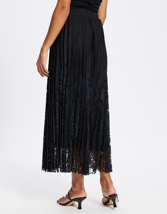 Mossée - Ailani Pleated Lace Skirt