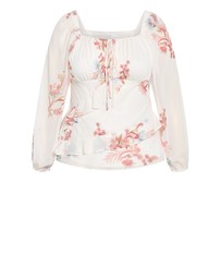 City Chic - Shayla Floral Print Top