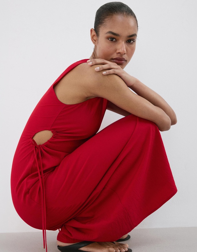 M.N.G - Cut-Out Dress with Bows