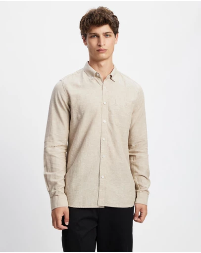 Staple Superior - Hamilton Linen Blend LS Shirt
