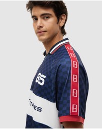 Tommy Hilfiger - Geometric Flag Print SS Rugby Shirt