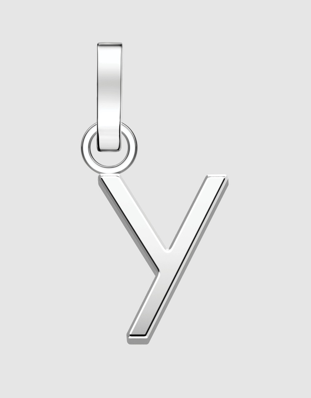 Rosefield - Pendant Silver Tone Letter Y