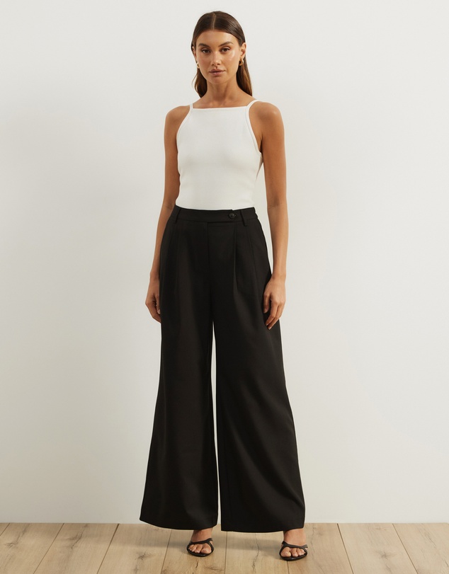 Atmos&Here - Agnes Pleated Tailored Pants