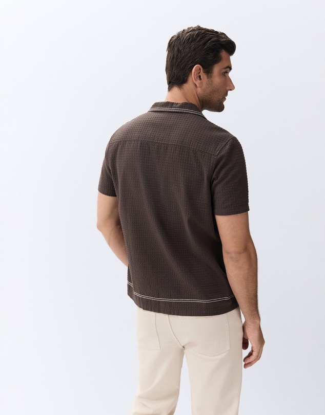 UNISON - Embroidered Bowler Regular Fit Shirt