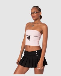 EDIKTED - Elsie Knitted Tie Tube Top
