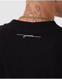 Zanerobe - Cropped Slub Flow Tee Black