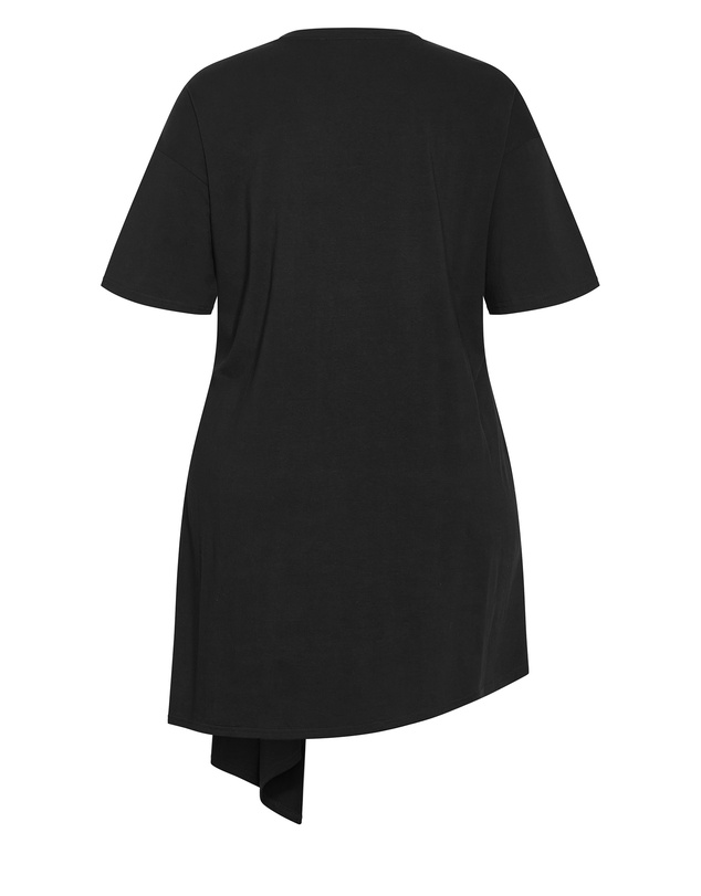 City Chic - Fashion Tee Mini Dress - Black