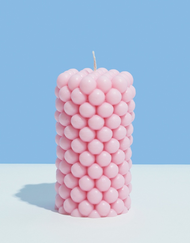 XRJ Celebrations - Mini Bubble Pastel Pillar Pink