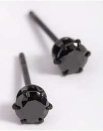 Lovisa - Matte Black Surgical Steel Stud Earrings