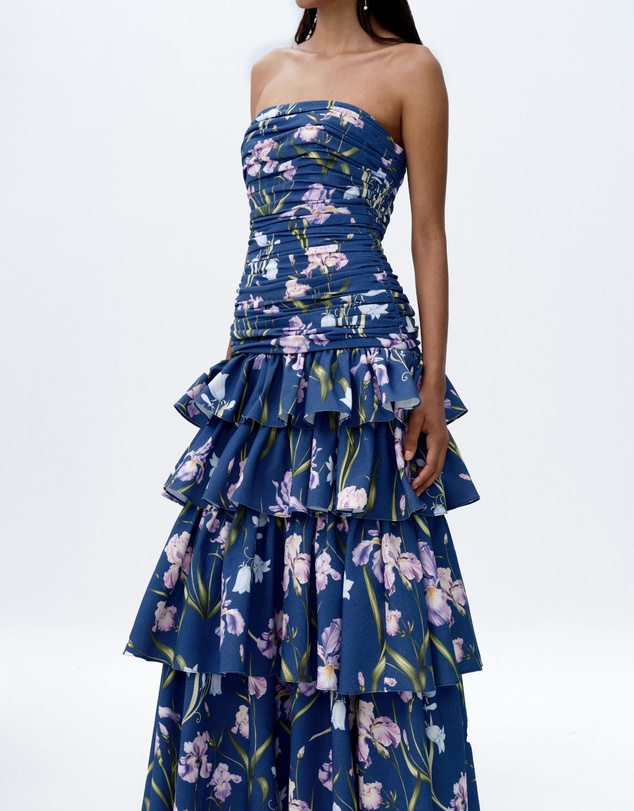 JUSTIN TONG - Elara Linen Ruffle Dress