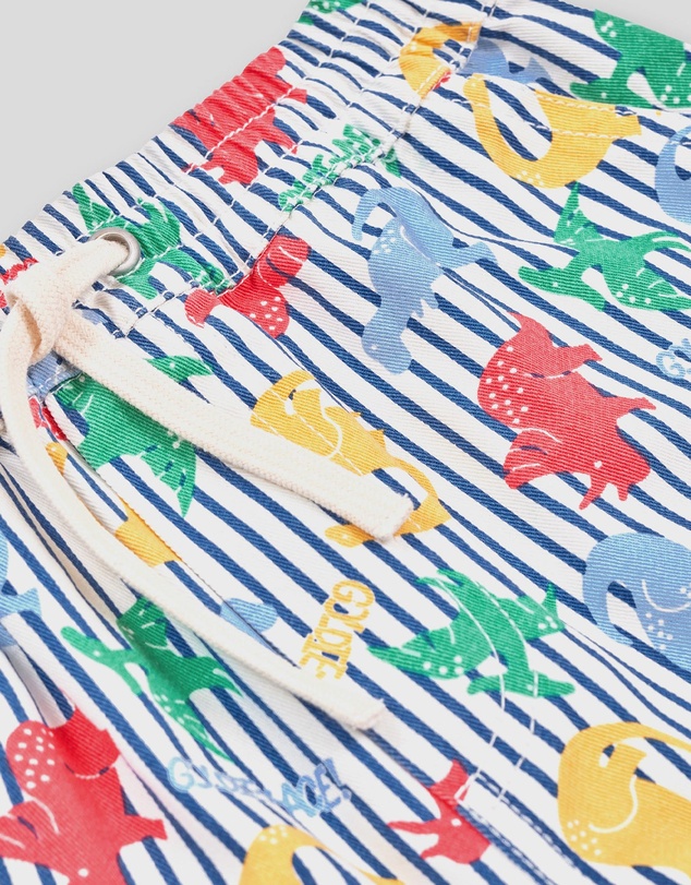 Goldie + Ace - Dino Print Classic Shorts - Babies-Kids