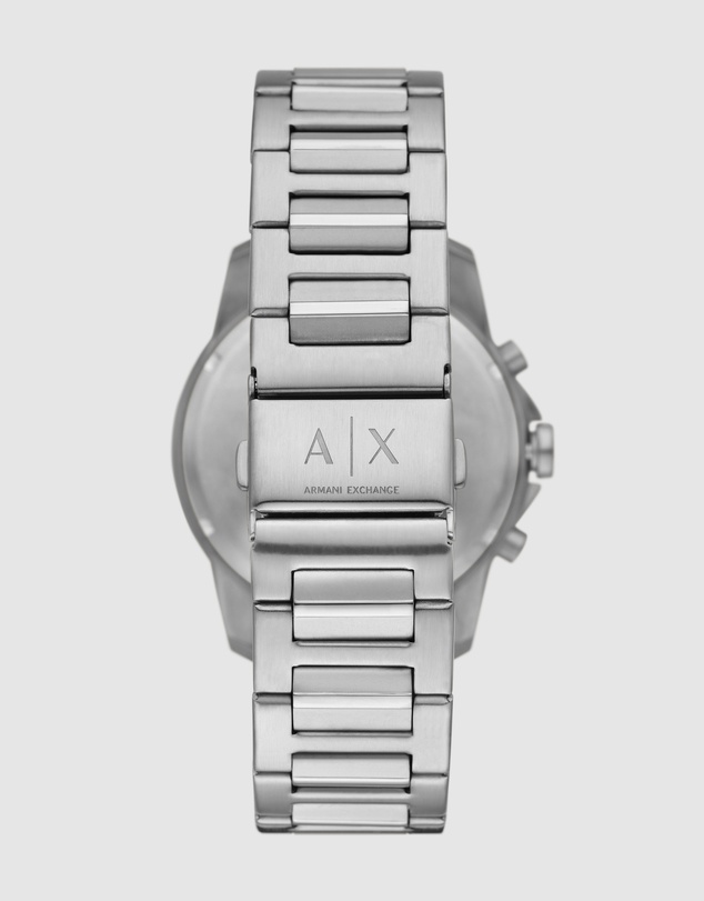 Armani Exchange - Silver Tone Chronograph Watch Set