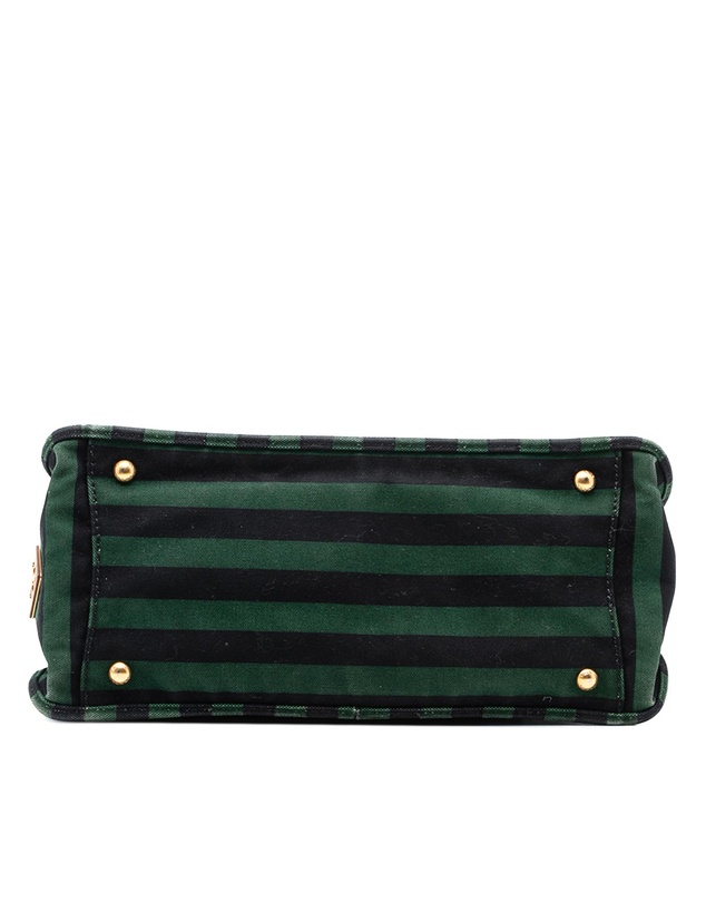 Pre-Loved by Azura Reborn - Pre-Loved Canvas Canapa Righe Striped Satchel