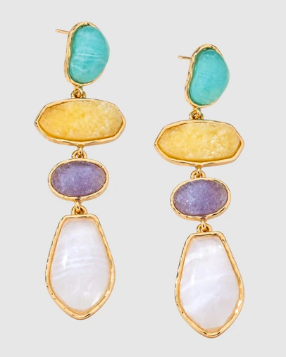 Honey and Beau - Coastal Mosaic Earrings