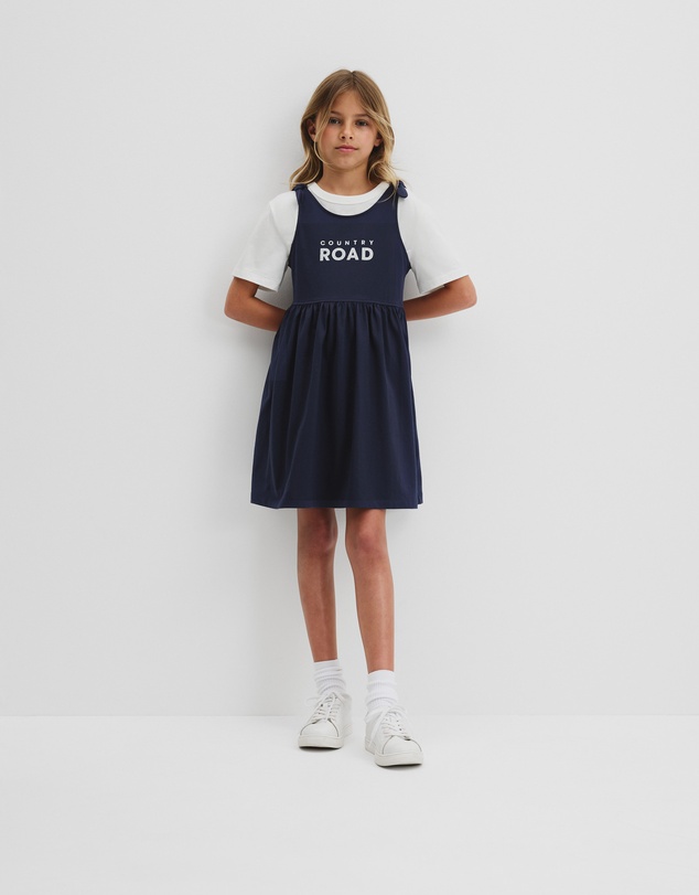 country road jersey dress Black Linen Jersey Dress - Dresses