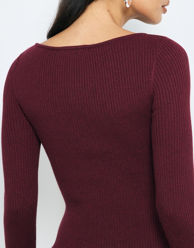 AERE - Eden Cashmere Blend Boat Neck Top
