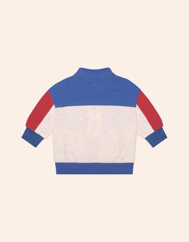 Huxbaby - Colour Block 1/4 Zip Sweat - ICONIC EXCLUSIVE - Babies-Kids