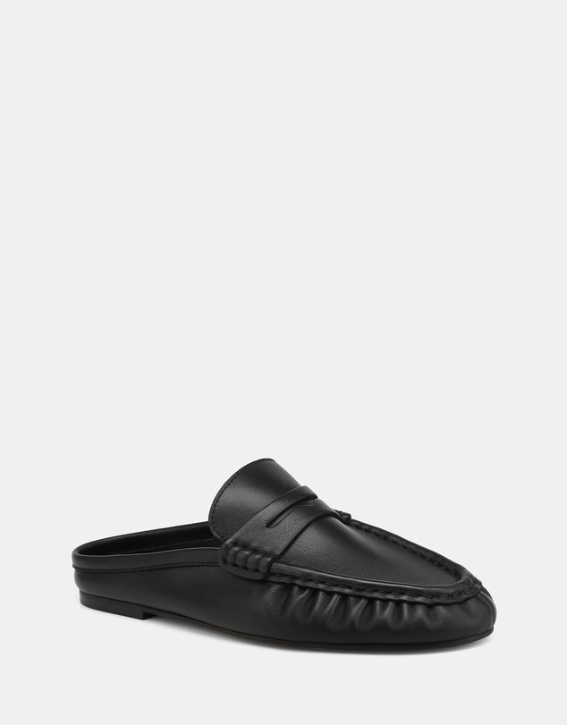 Wittner - Bronn Leather Backless Loafers