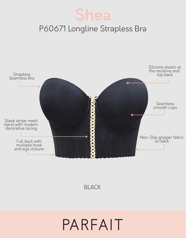 Parfait - Shea Bustier Style Longline Strapless Bra