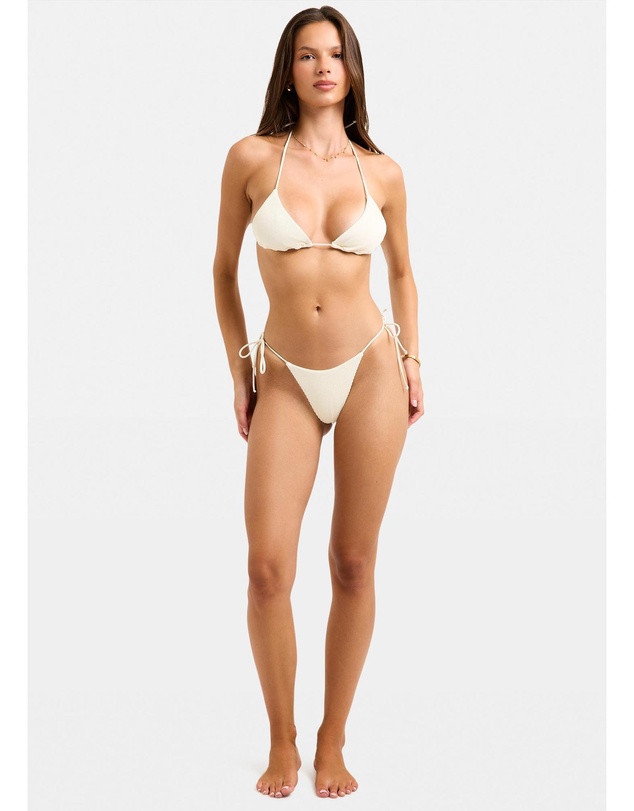 Subtitled - Rib Halter Triangle Bikini Top