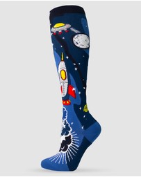 Crazy Skates - Crazy Socks Space Star Knee-High Socks