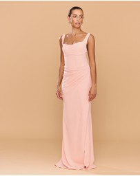 CATHERINE FERRARO - Elena Square Neck Gown