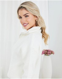 Esther & Co - Merete Knit - White