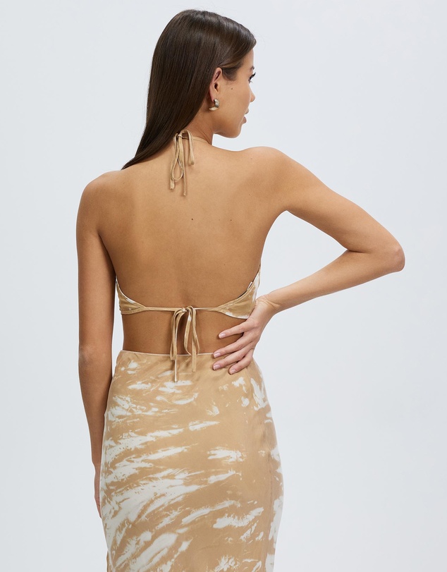 Third Form - Twist Through Bias Halter Top