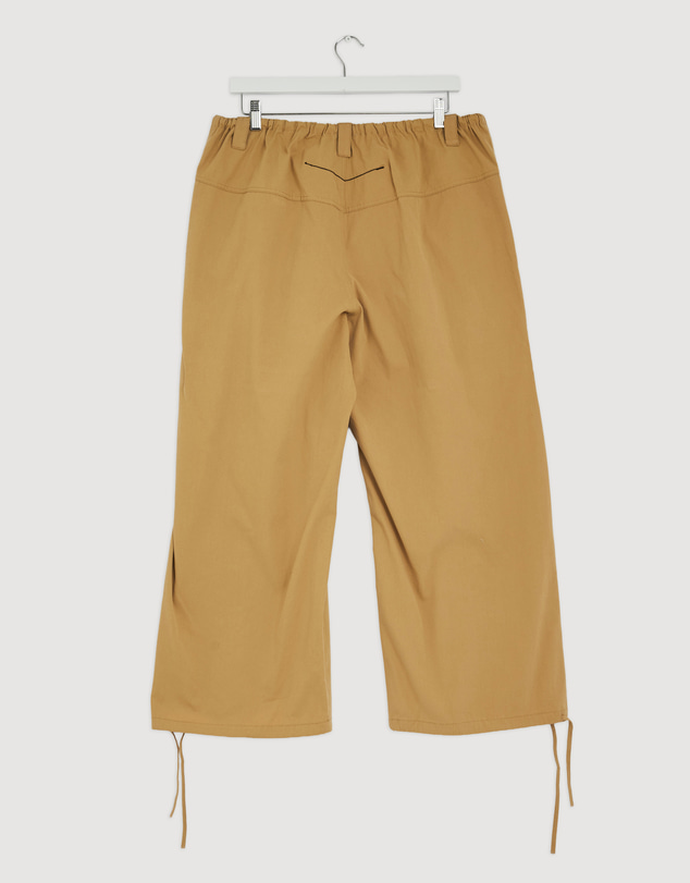 Revibe - Repaired Bassike Drawstring Detail Pull On Pants - Brand Sizing-3