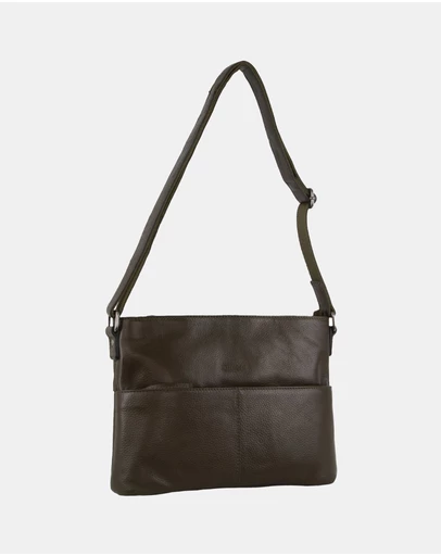 Milleni - Milleni Ladies Genuine Leather Square Cross-Body Bag