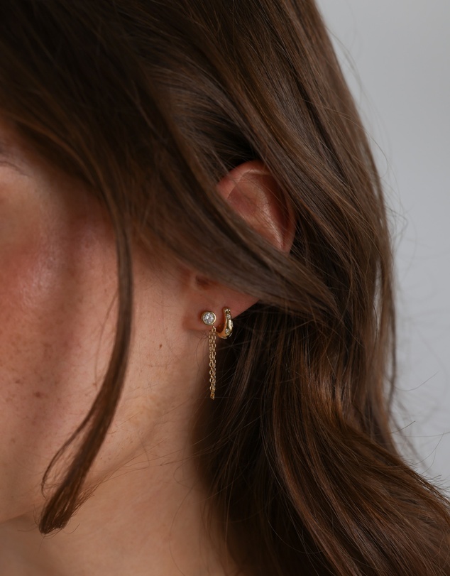 Pastiche - Gold Amber Earrings