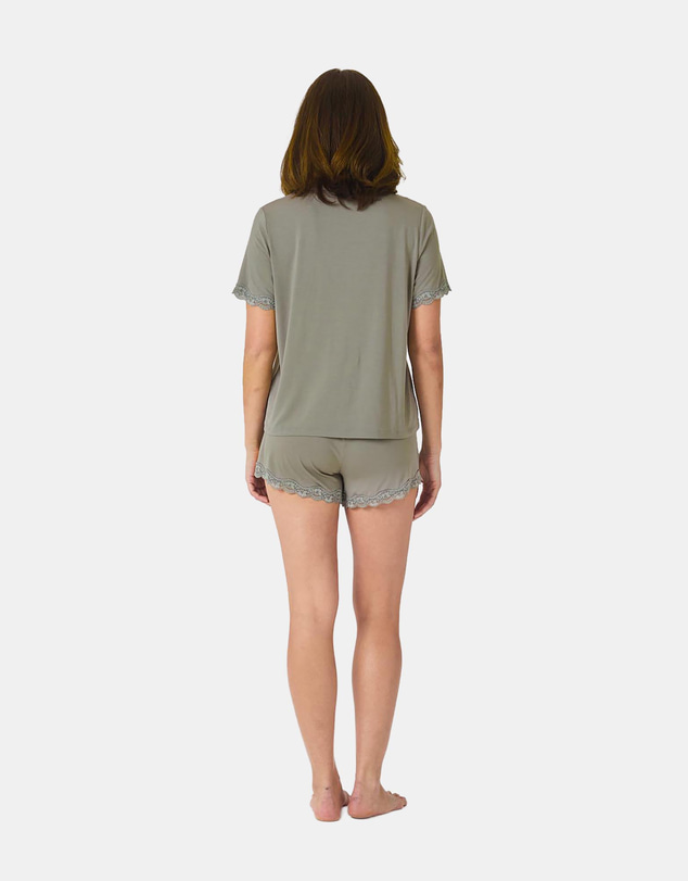 Gingerlilly - Joni Bamboo Short Set with Lace
