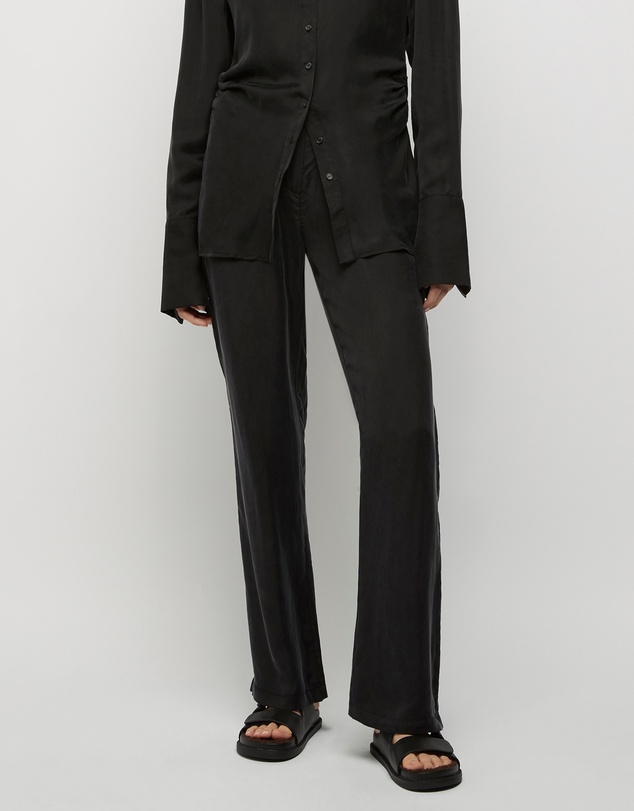 FRIEND of AUDREY - Perle 100% Cupro Straight Trouser