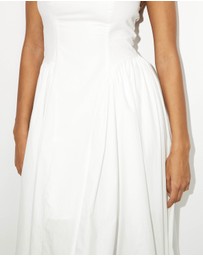 Dazie - Elsa Halter Cotton Midi Dress