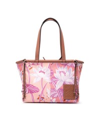 Pre-Loved by Azura Reborn - Pre-Loved Paulas Ibiza Small Canvas Waterlily Print Cushion Tote