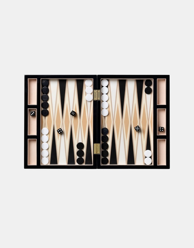 Printworks - Classic Games Backgammon Lacquered Black