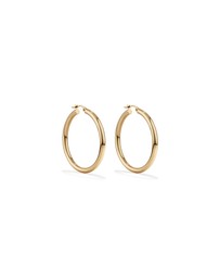Michael Hill - 35mm Hoop Earrings in 10kt Yellow Gold