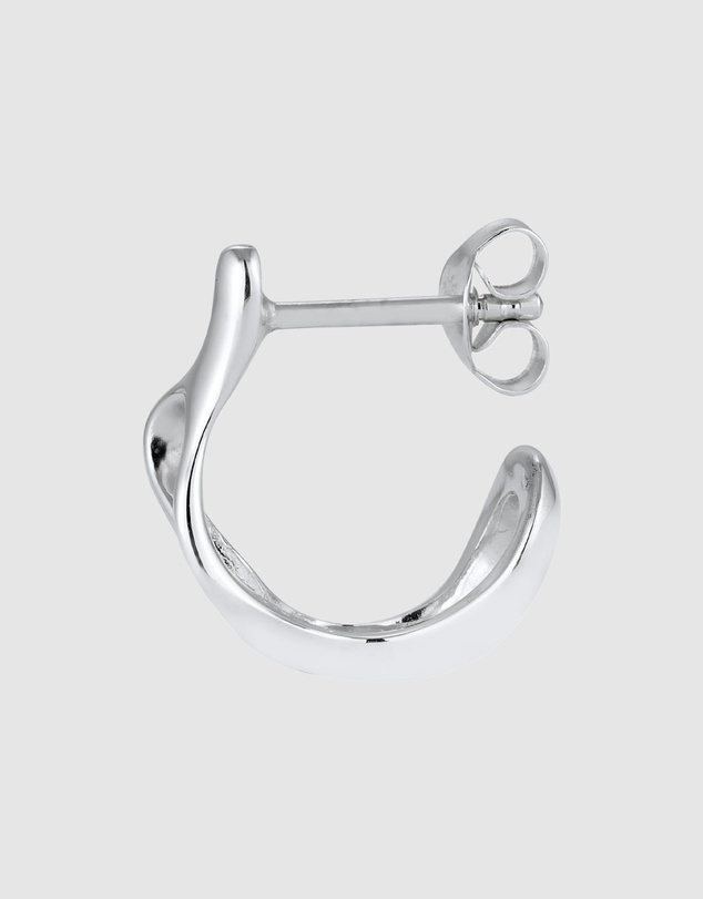Kuzzoi - ICONIC EXCLUSIVE - Earrings Male Single Creole 925 Sterling Silver