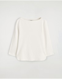 COS - 3/4 Sleeve Cotton Top